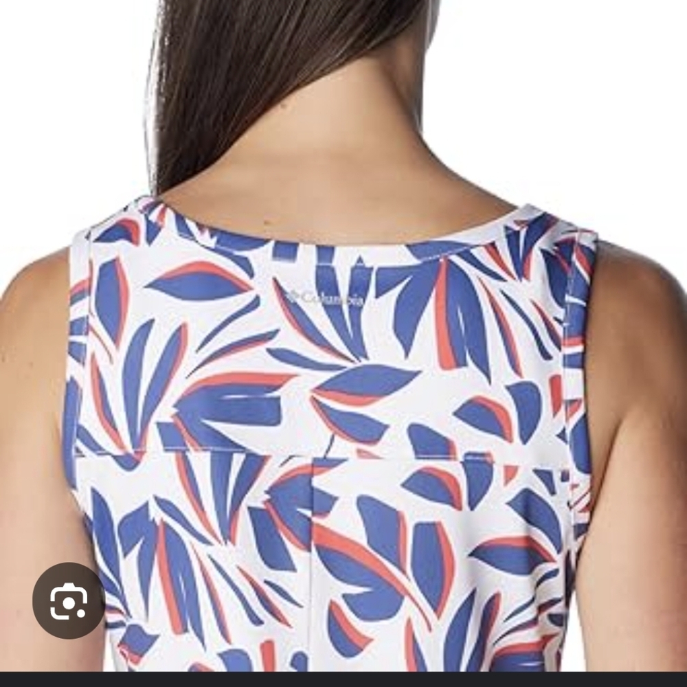 Columbia Chill River UPF 50 Active Sheath Dress Color: White Areca, NWT - Picture 2 of 12